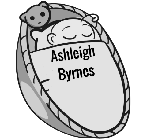 Ashleigh Byrnes sleeping baby