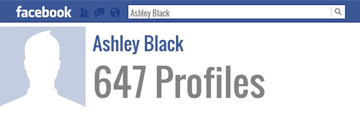 Ashley Black facebook profiles