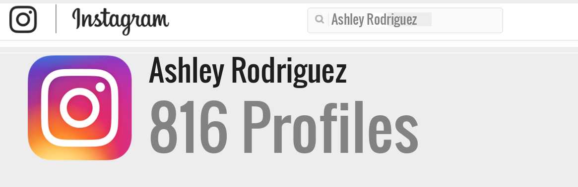 Ashley Rodriguez instagram account