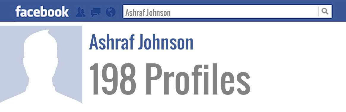Ashraf Johnson facebook profiles