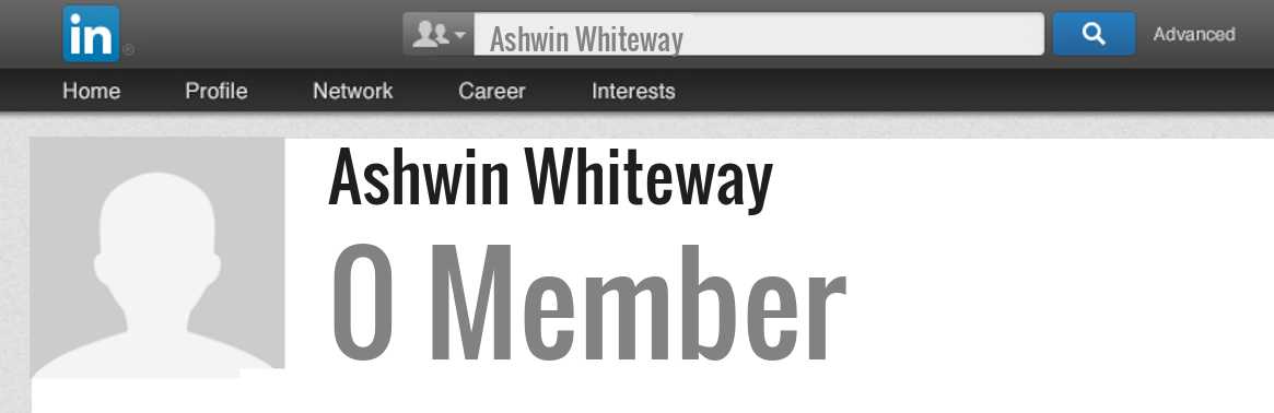 Ashwin Whiteway linkedin profile