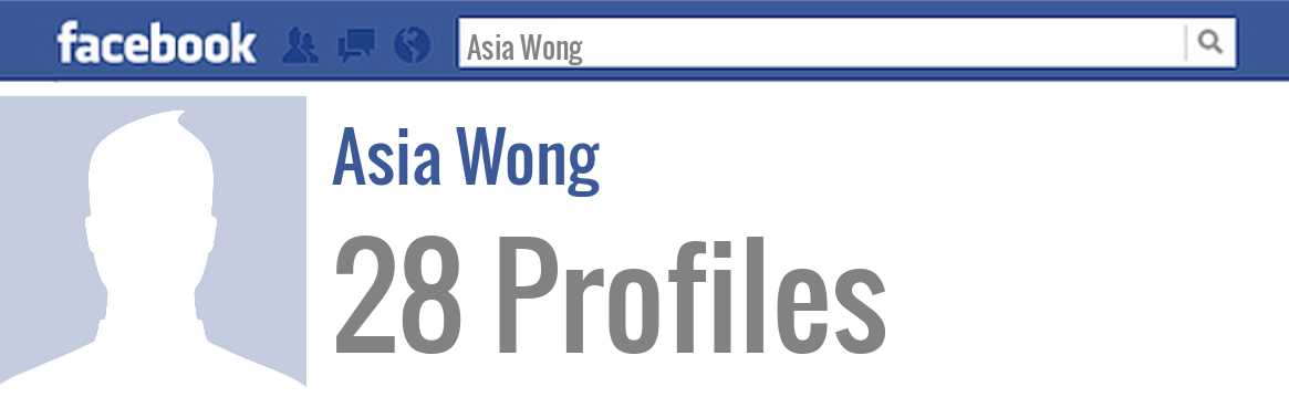 Asia Wong facebook profiles