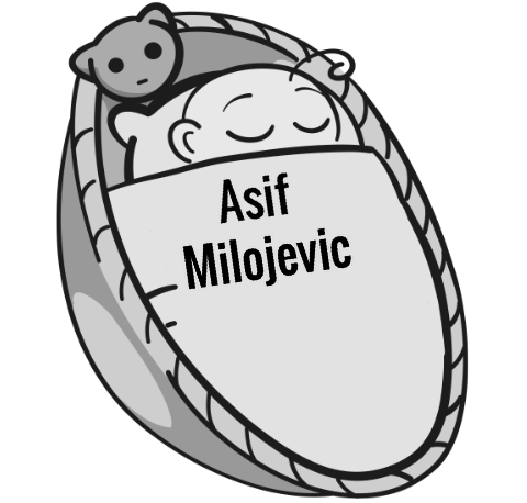 Asif Milojevic sleeping baby