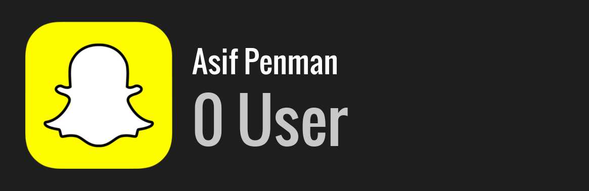 Asif Penman snapchat