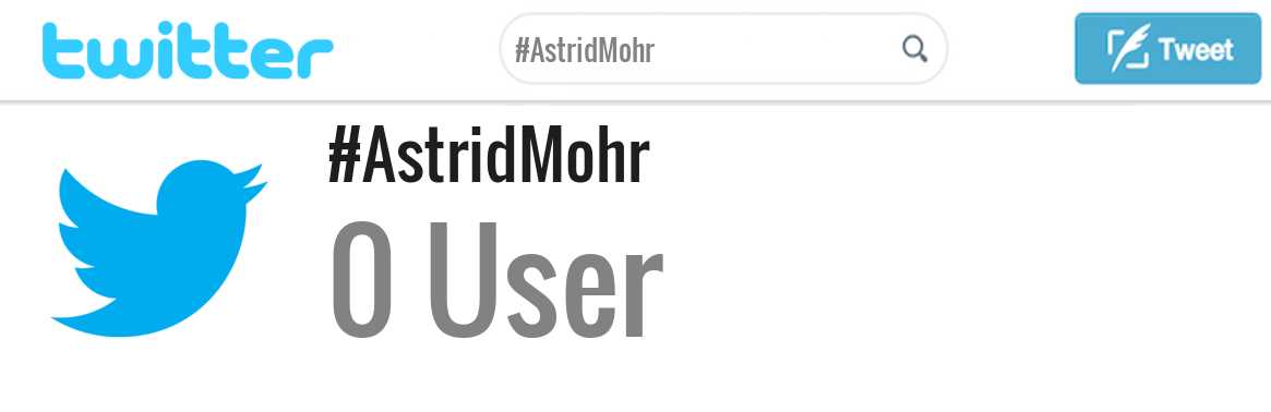 Astrid Mohr twitter account