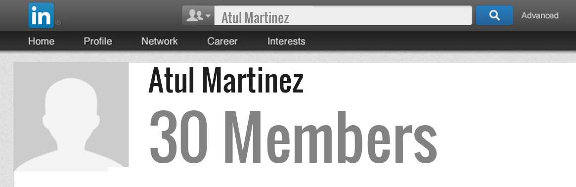 Atul Martinez linkedin profile