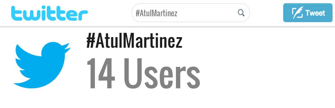 Atul Martinez twitter account