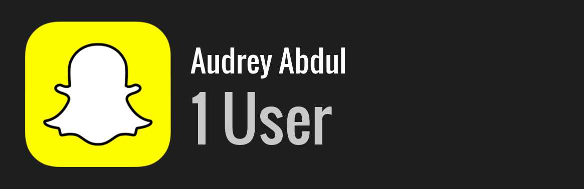 Audrey Abdul snapchat