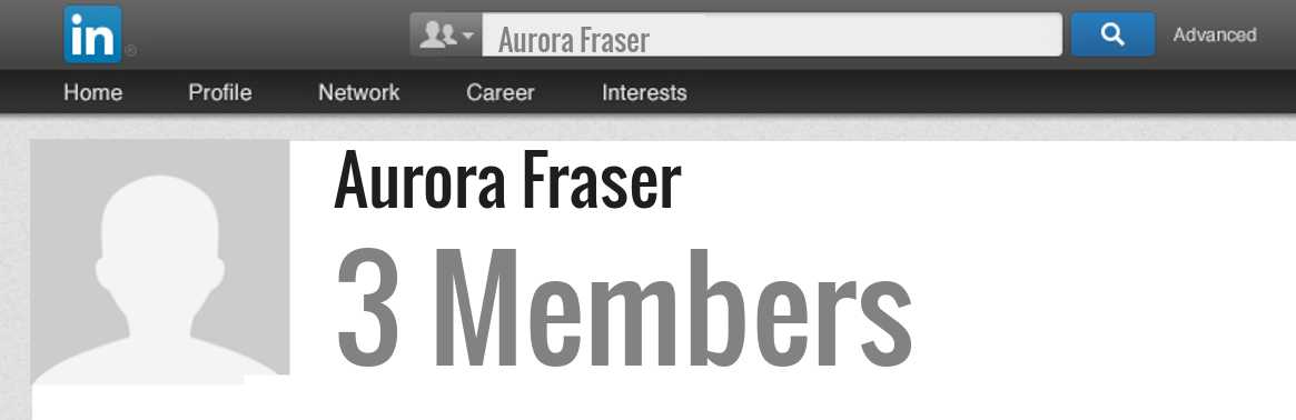 Aurora Fraser linkedin profile