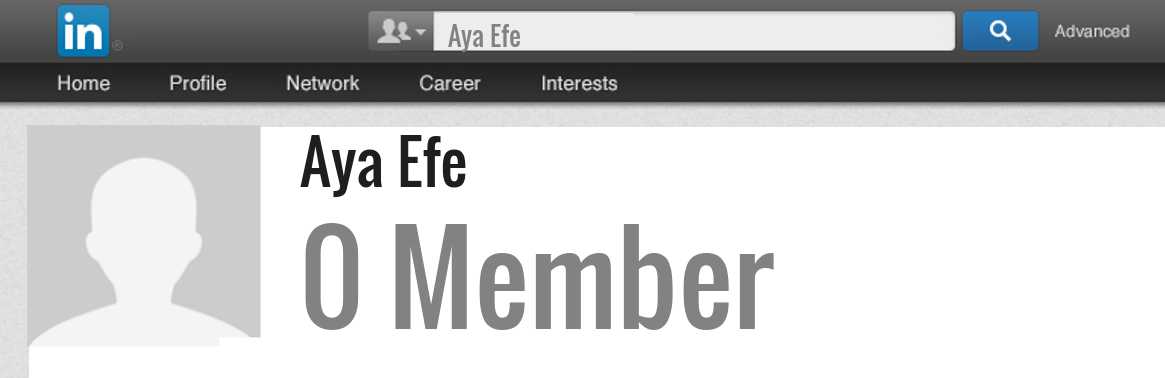 Aya Efe linkedin profile