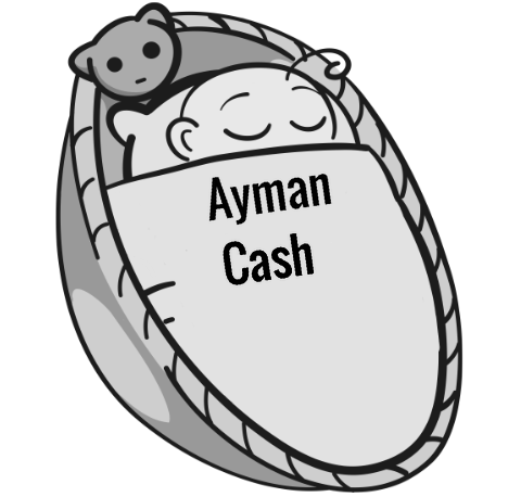 Ayman Cash sleeping baby