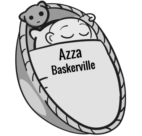 Azza Baskerville sleeping baby