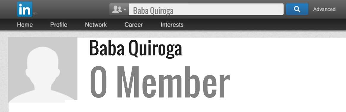 Baba Quiroga linkedin profile