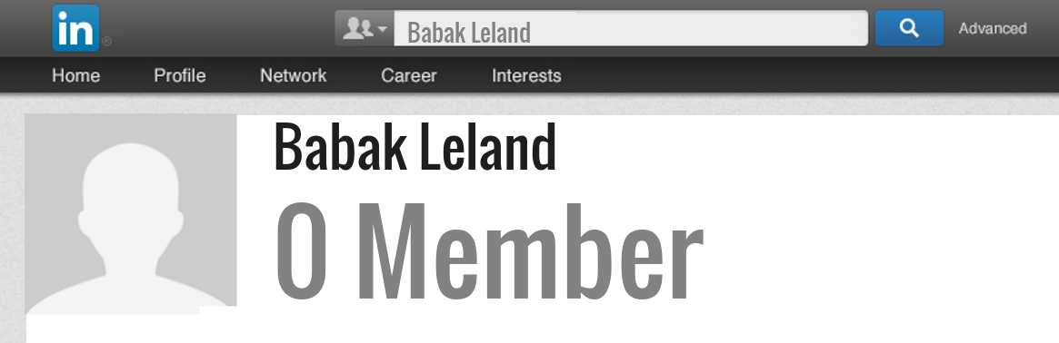 Babak Leland linkedin profile