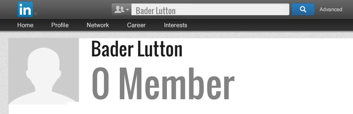 Bader Lutton linkedin profile