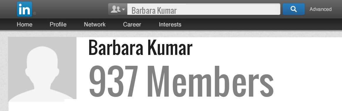 Barbara Kumar linkedin profile