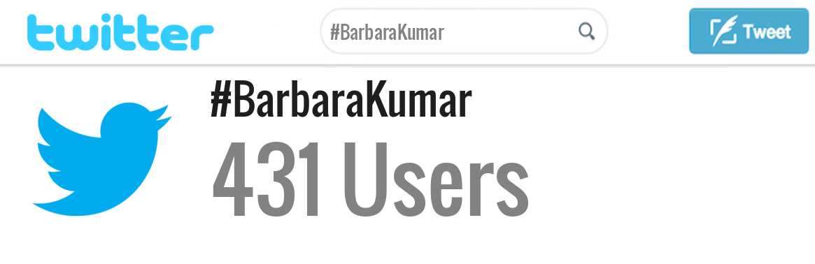 Barbara Kumar twitter account