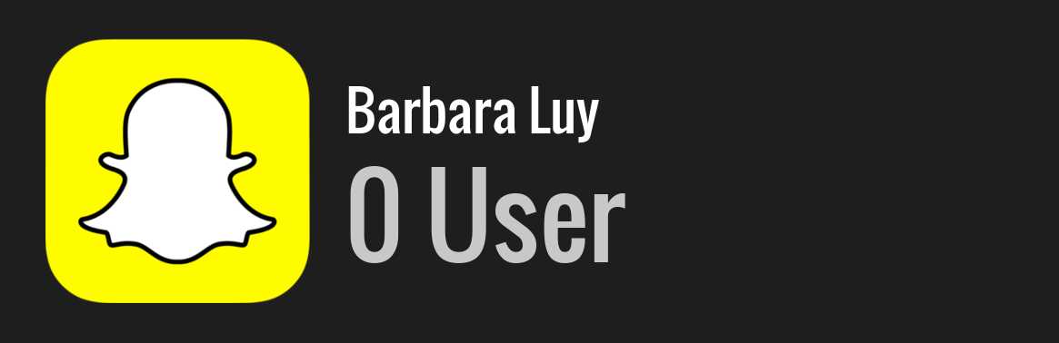 Barbara Luy snapchat