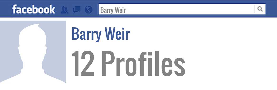 Barry Weir facebook profiles