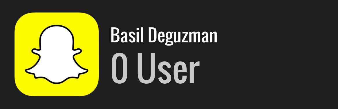 Basil Deguzman snapchat
