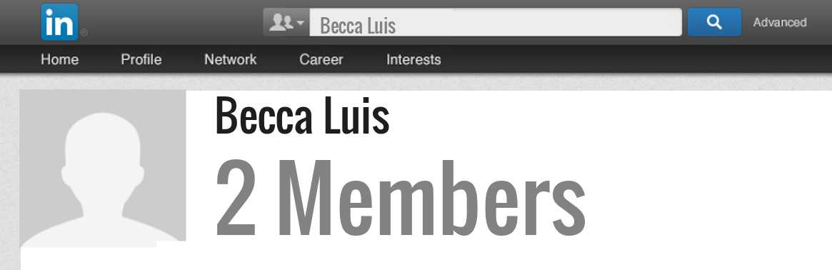 Becca Luis linkedin profile