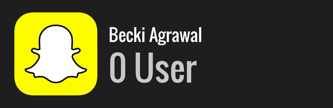 Becki Agrawal snapchat