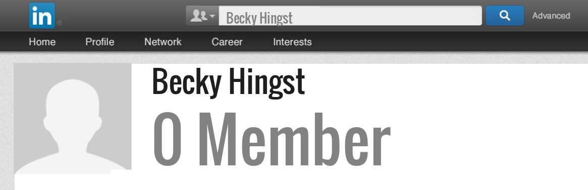 Becky Hingst linkedin profile