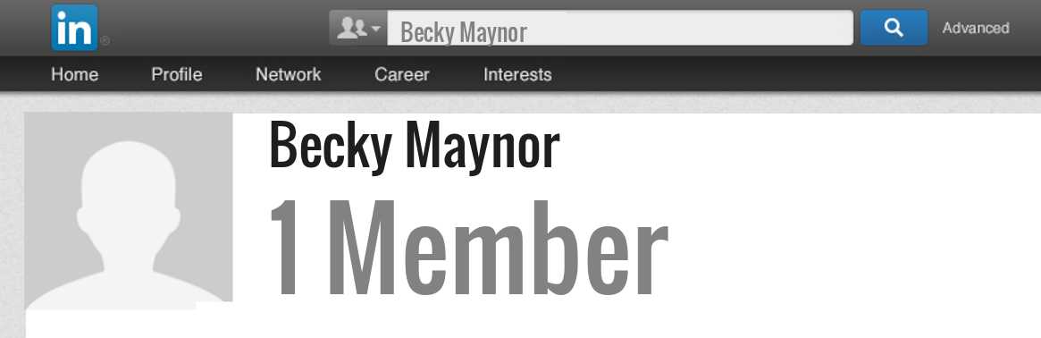 Becky Maynor linkedin profile