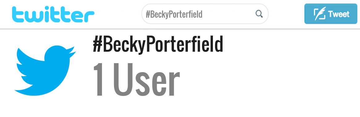Becky Porterfield twitter account
