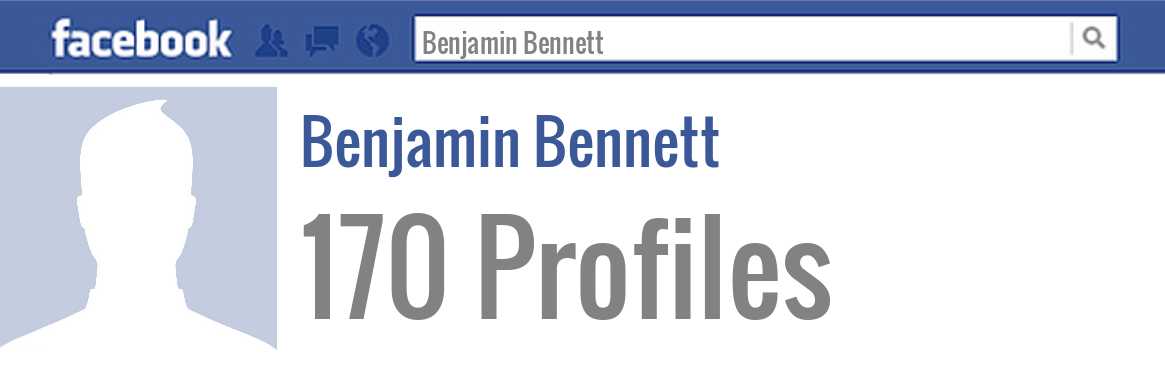 Benjamin Bennett facebook profiles