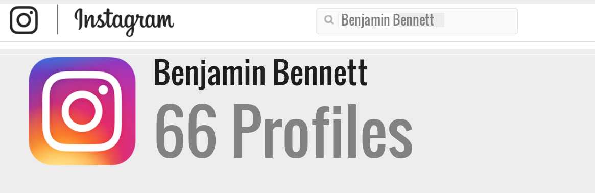 Benjamin Bennett instagram account