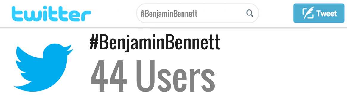 Benjamin Bennett twitter account