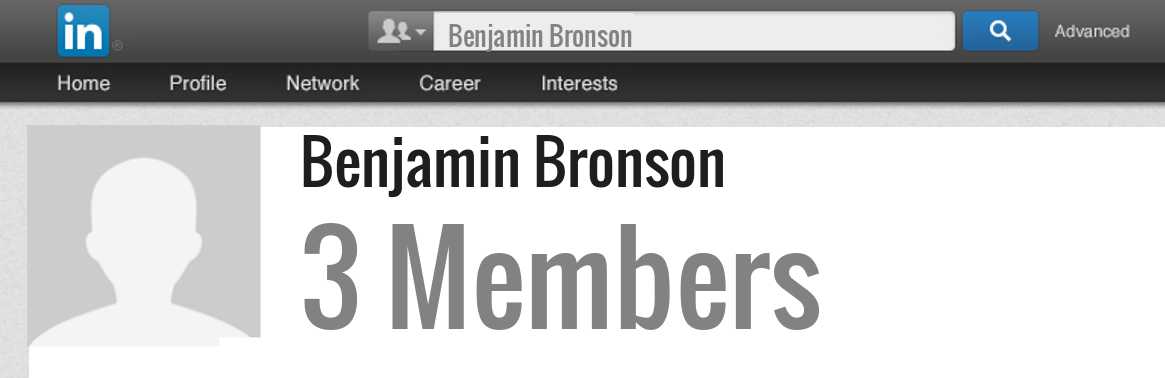 Benjamin Bronson linkedin profile