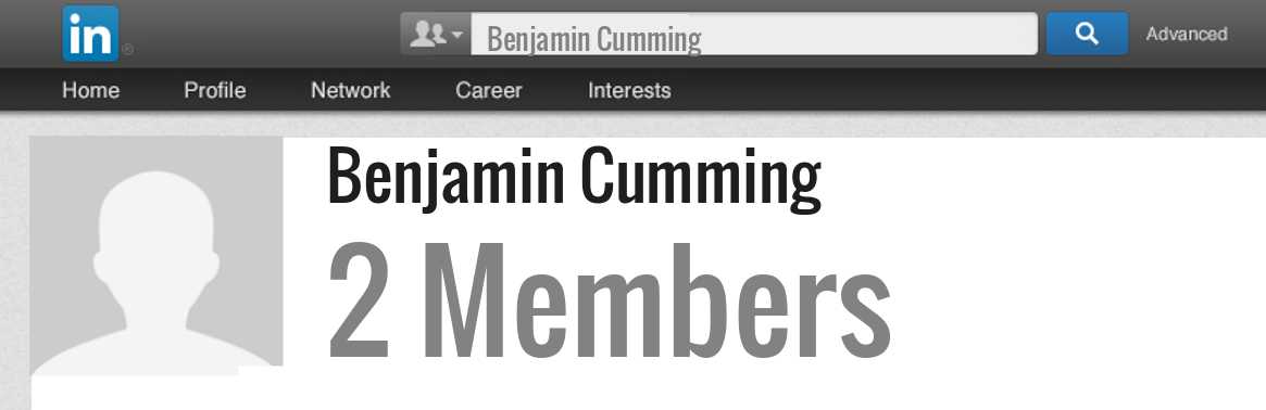 Benjamin Cumming linkedin profile