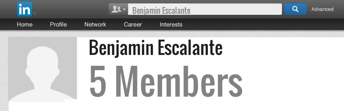 Benjamin Escalante linkedin profile