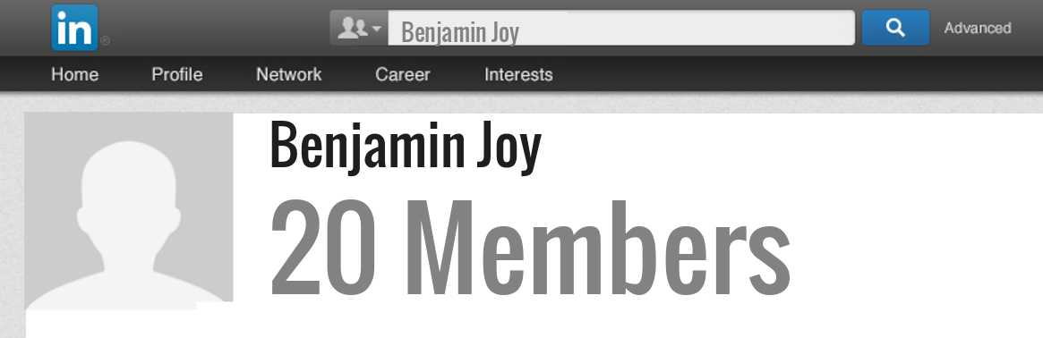 Benjamin Joy linkedin profile