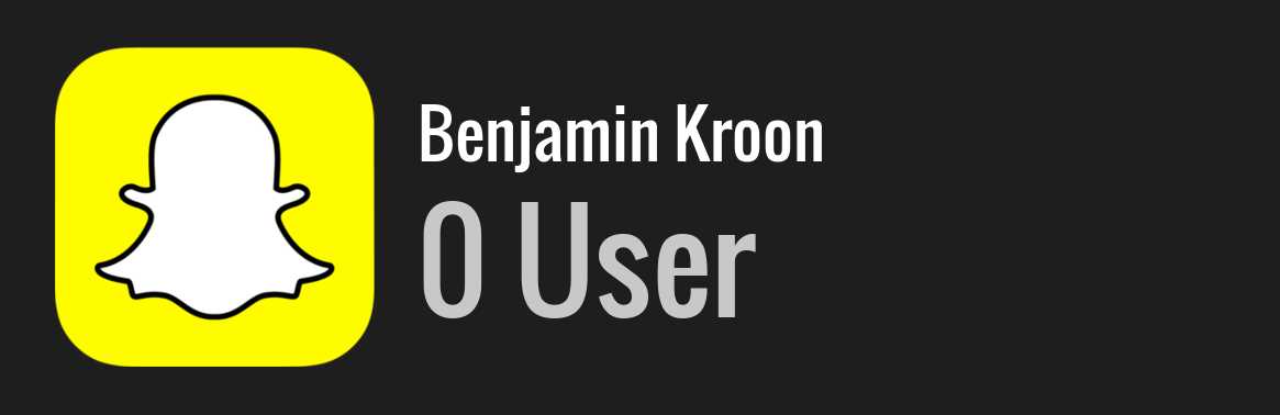 Benjamin Kroon snapchat