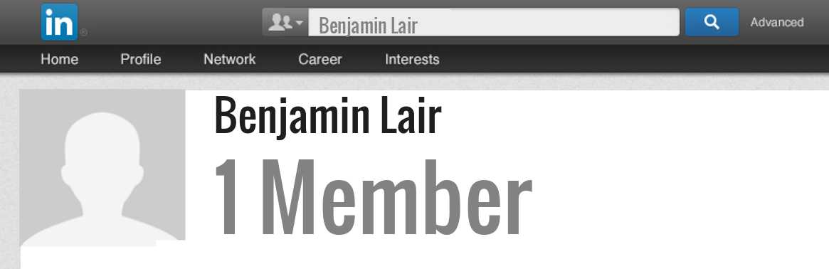 Benjamin Lair linkedin profile