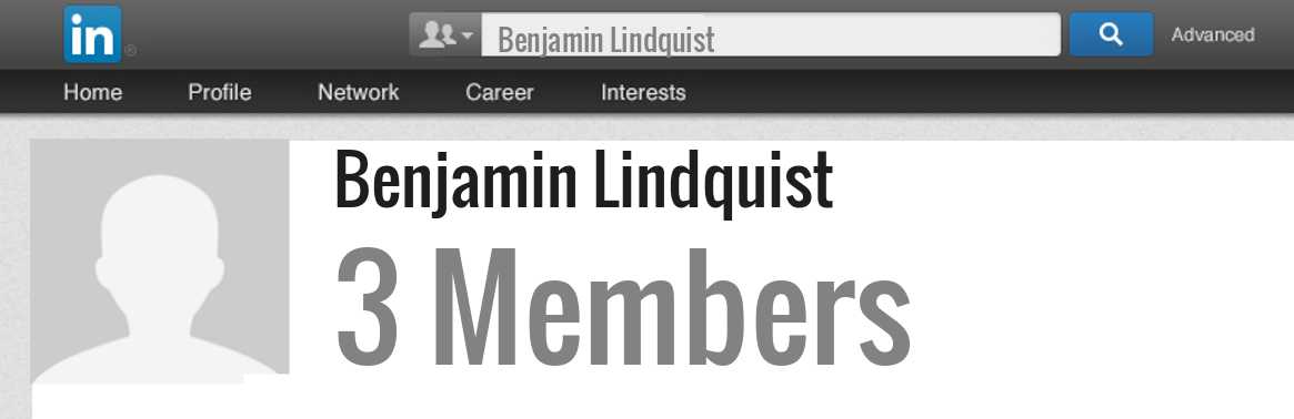 Benjamin Lindquist linkedin profile