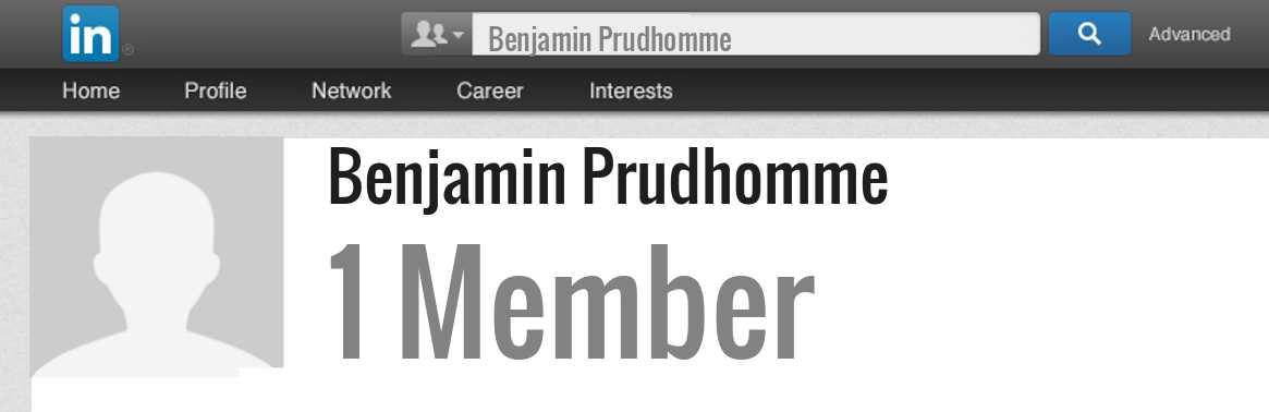 Benjamin Prudhomme linkedin profile
