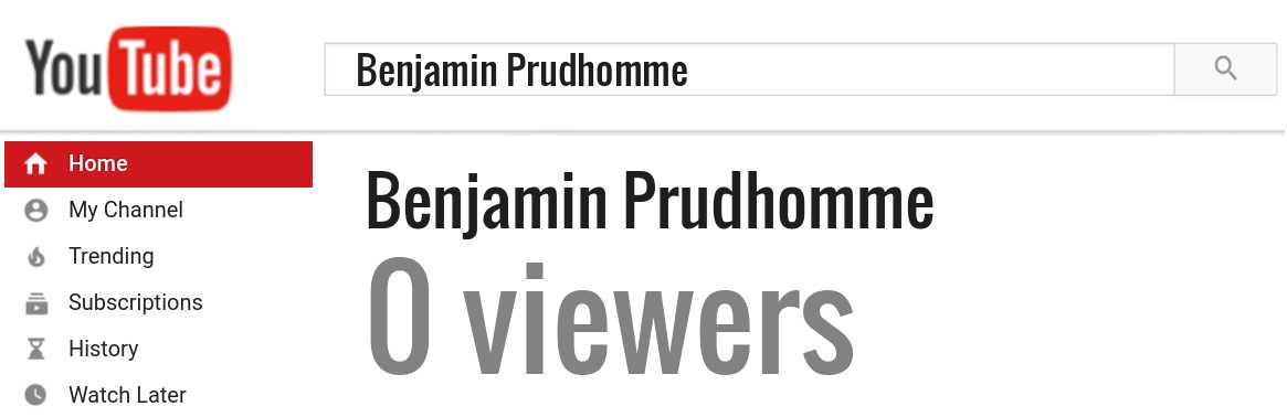 Benjamin Prudhomme youtube subscribers