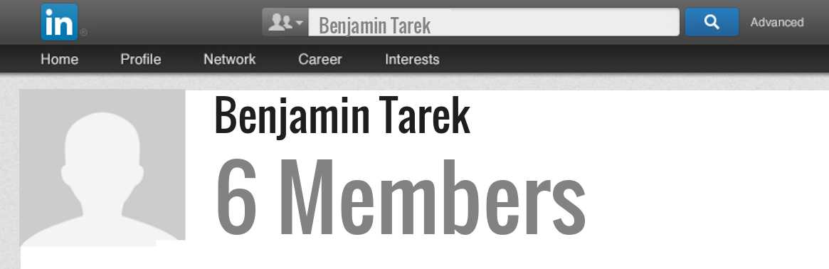 Benjamin Tarek linkedin profile
