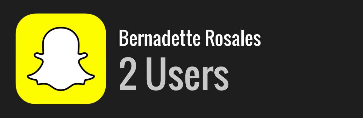 Bernadette Rosales snapchat