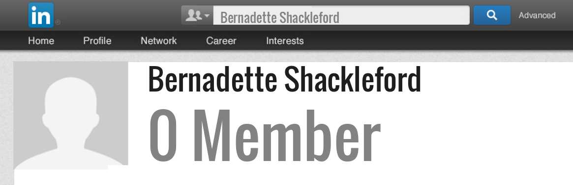 Bernadette Shackleford linkedin profile