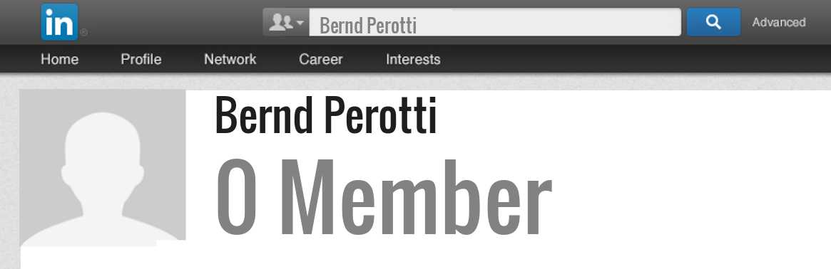 Bernd Perotti linkedin profile