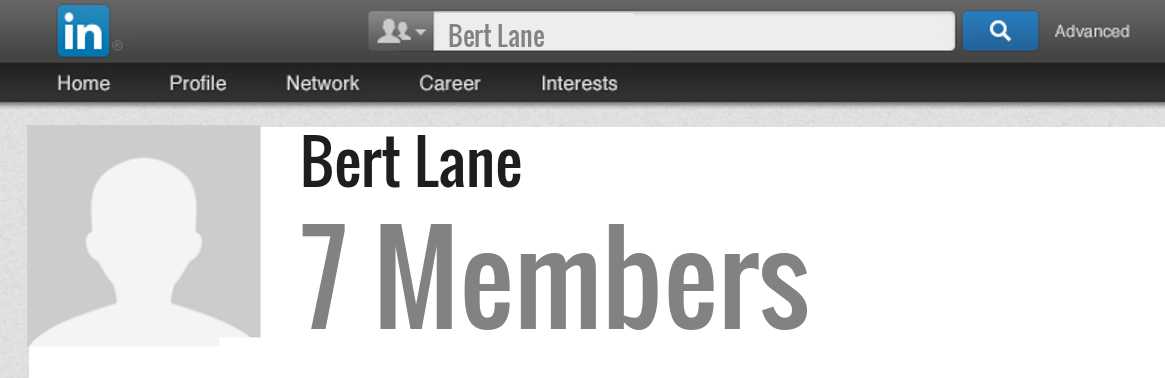 Bert Lane linkedin profile