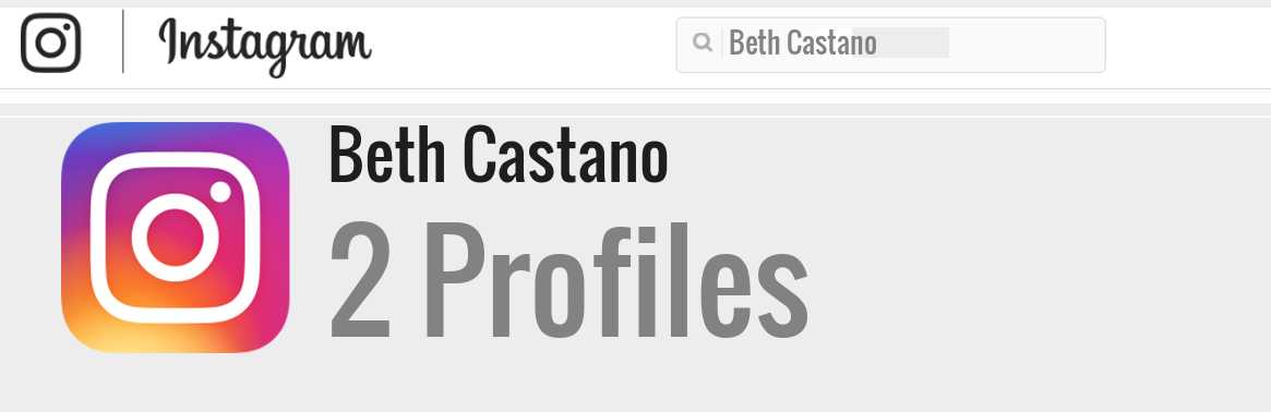 Beth Castano instagram account