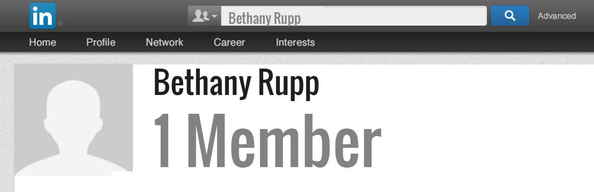 Bethany Rupp linkedin profile
