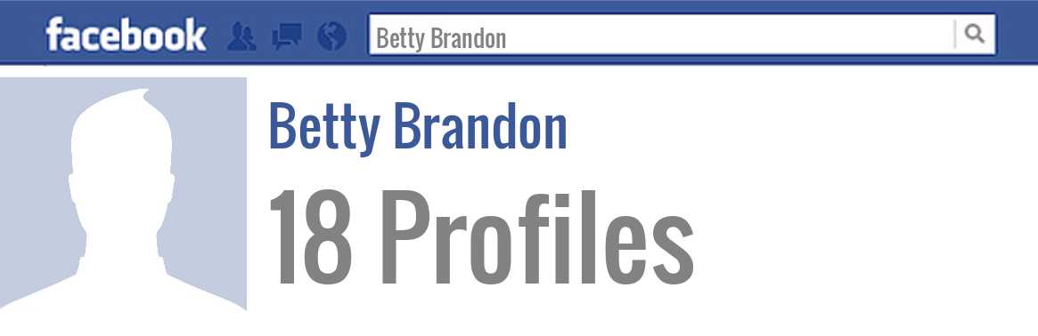 Betty Brandon facebook profiles