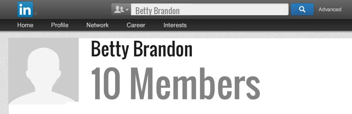 Betty Brandon linkedin profile